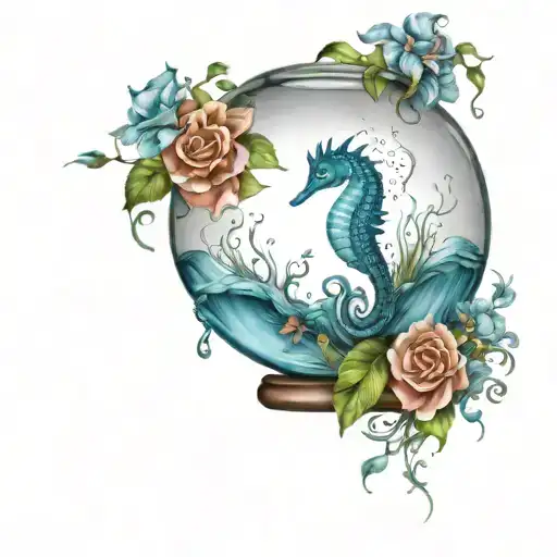 Seahorse In A Fish Bowl