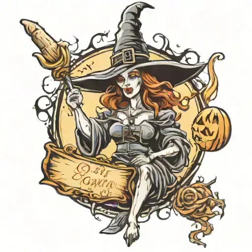 Witch Delivering A Message