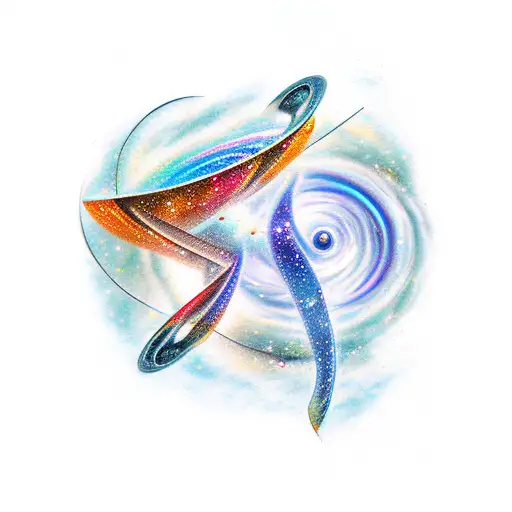 Gemini Constellation And Andromeda Galaxy