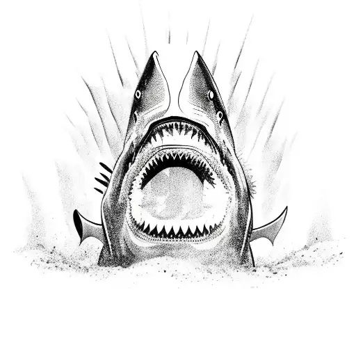 A Shark That Is Standing With A King's Crown On Its Head