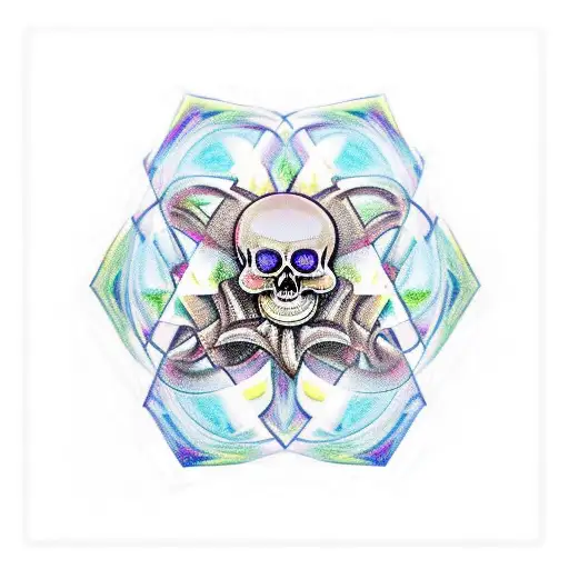 Metatrons Cube Skull