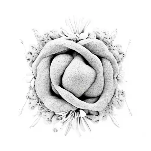 An Abstract Representation Of Psychology Intertwined With Delicate Flowers