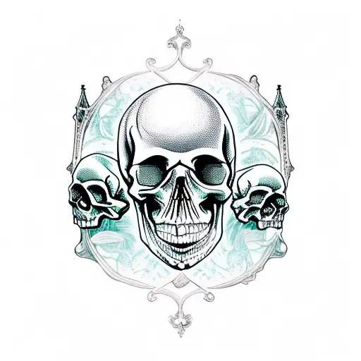 Gothic Palace In Skull
