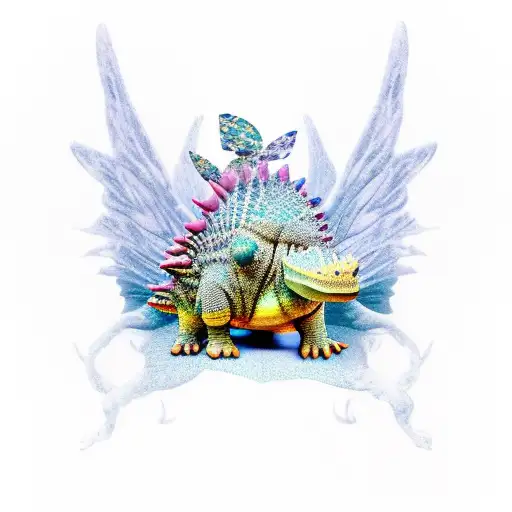 Ankylosaurus With Fairy Wings