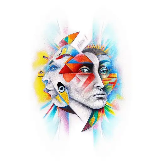 Abstract Tattoo About Concentration On My Inner Self Development