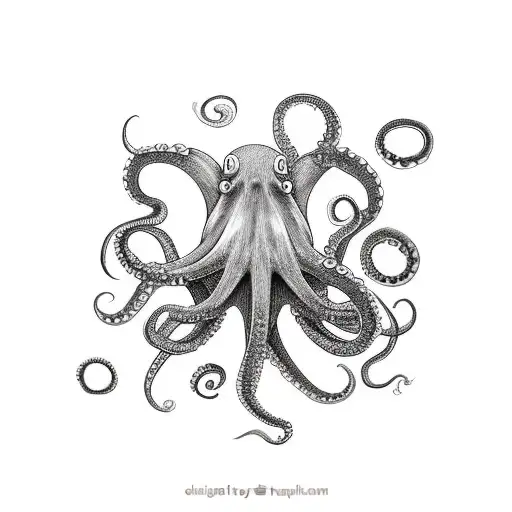 Octopus Giving Middle Finger