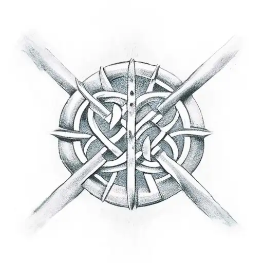 Thors Hammer With Celtic Symbols