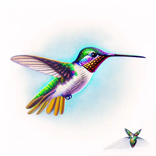 Hummingbird With Infinity Symbol