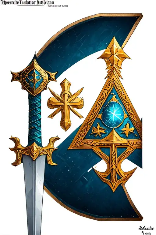 Master Sword Shield And Triforce