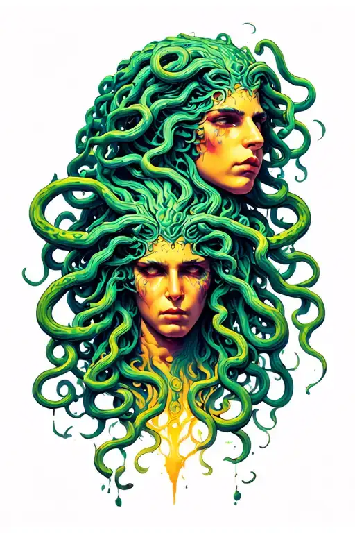 Fierce Medusa Head