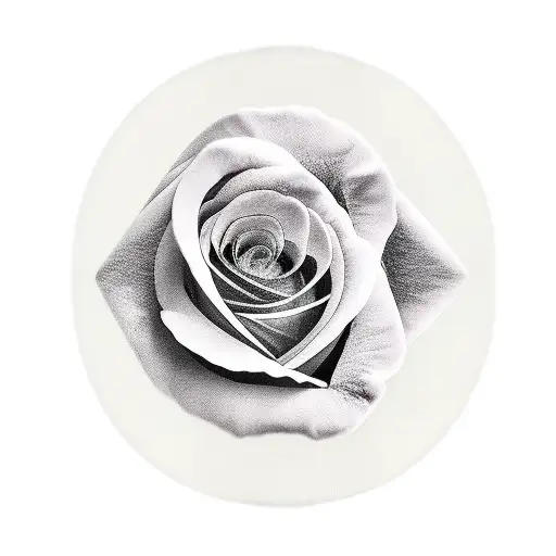 Black Rose With Breast Cancer Ribbon