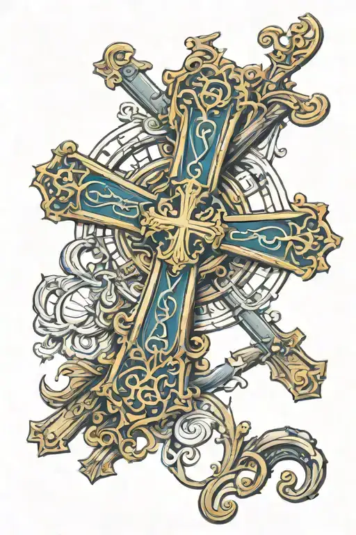 Saint Peter Cross Background