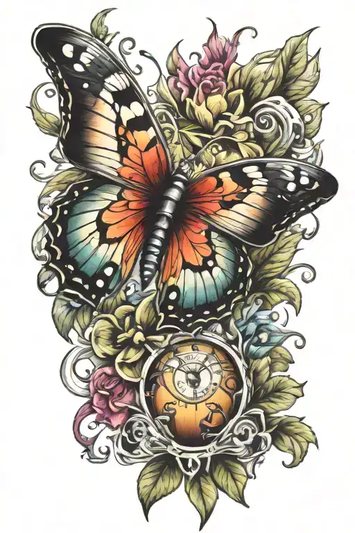 Butterfly With Dagger