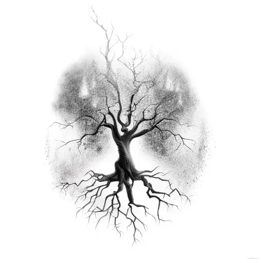 Life Tree Dark Scary