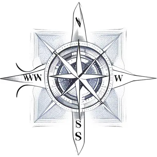 Compass With Axes As Indicators