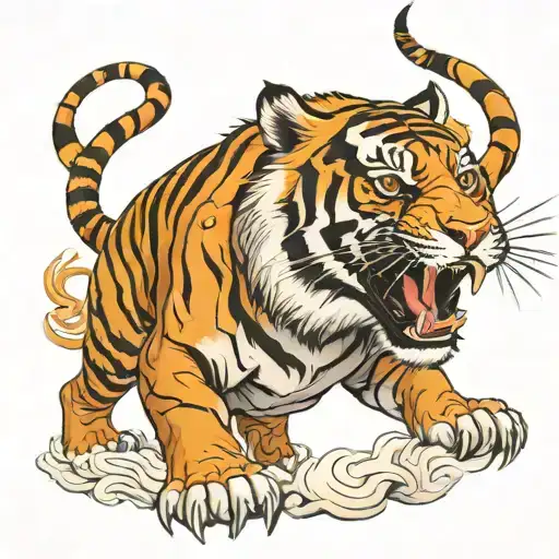 Tibetan Tiger Roaring