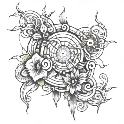 Trippy Abstract Lineart