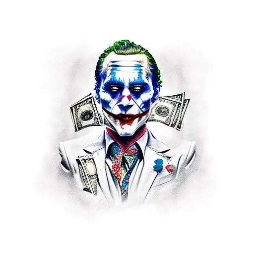 The Joker With Money And Drugs