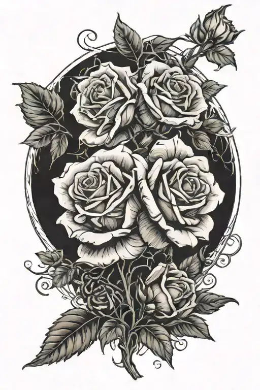 Roses Father And Son Embrace Each Other