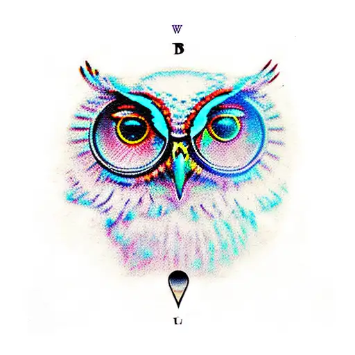 Owl Compass Skulls Detailed