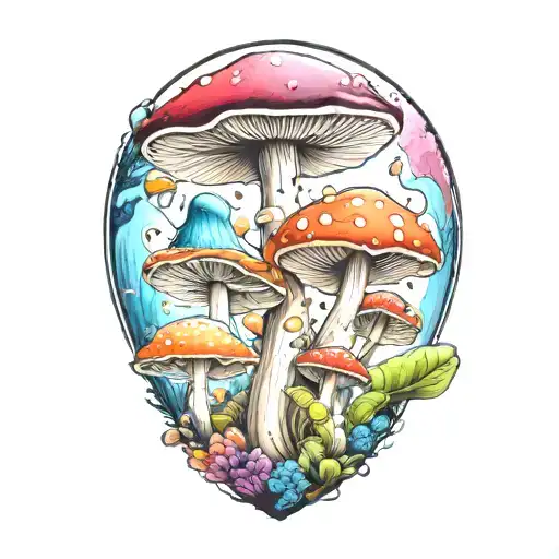 Coloful Mushroom
