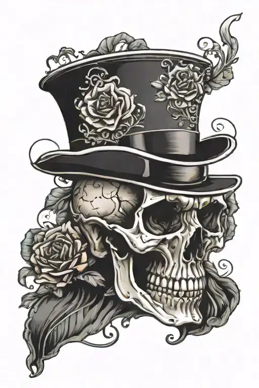 Skull And Top Hat