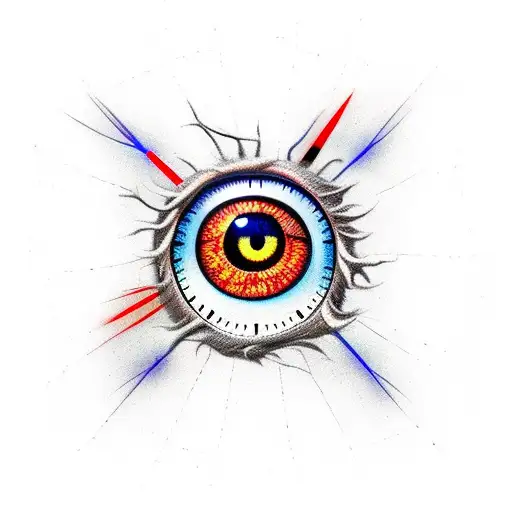 Broken Clock Eye Spider Web