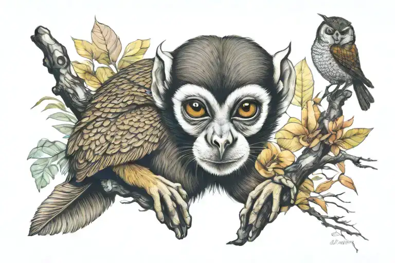 Squirrel Monkey Owl