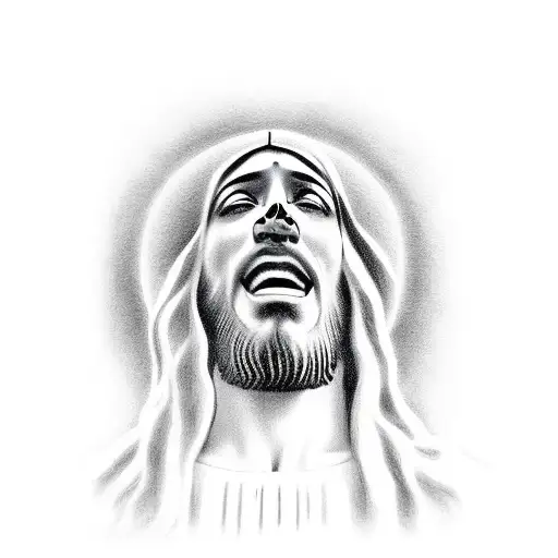 Jesus Head Looking To The Right