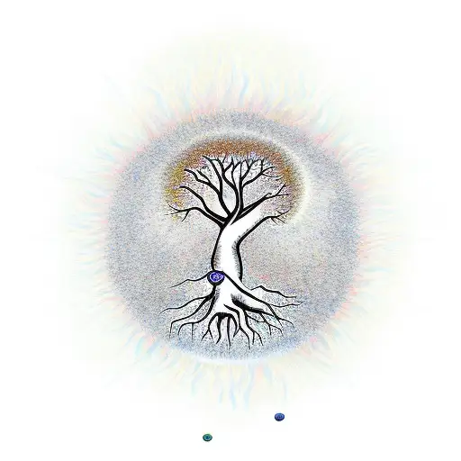 Sun With Tree Of Life