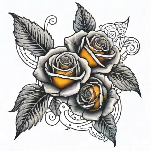 Kids Names Roses Intertwined