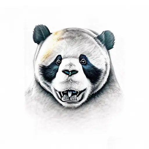 Oso Panda Abrazando A Una Chica