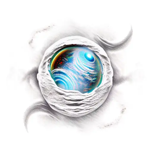 Black Hole With Broken Planet