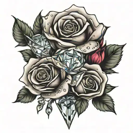 Diamond Rose Bouquet