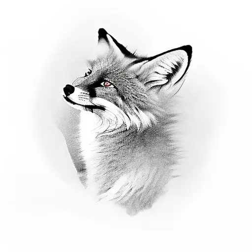 A Mystical Fox Fading Into Nothingness