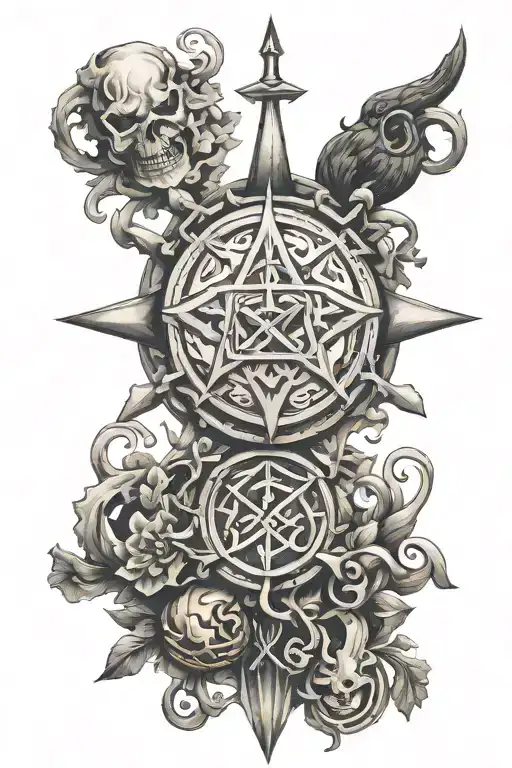 Slavic Symbols In Witch Theme