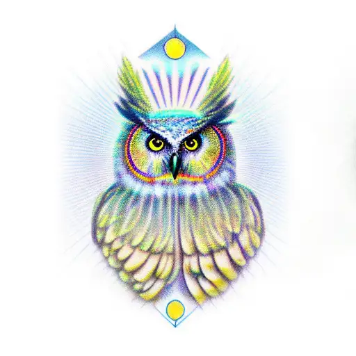 Owl With Semi Colon Prayer Hands