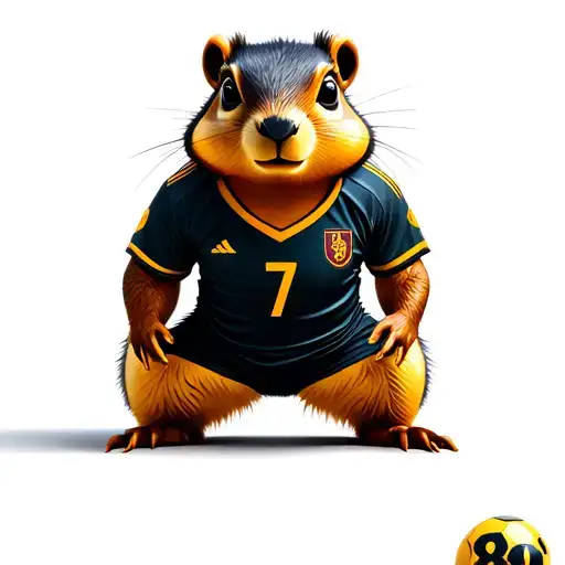 Gopher Wearing A Soccer Jersey With The Number 7