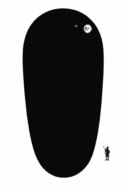 Two Brothers Sitting On The Moon Looking At Earth