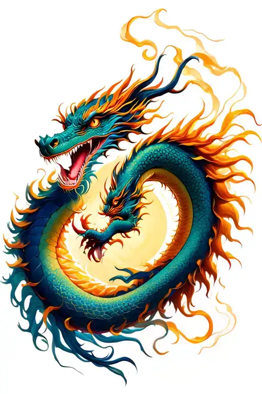 Dragon In Yin Yan