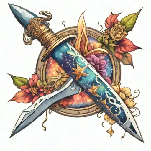 Dagger Filled With Galaxies Inside
