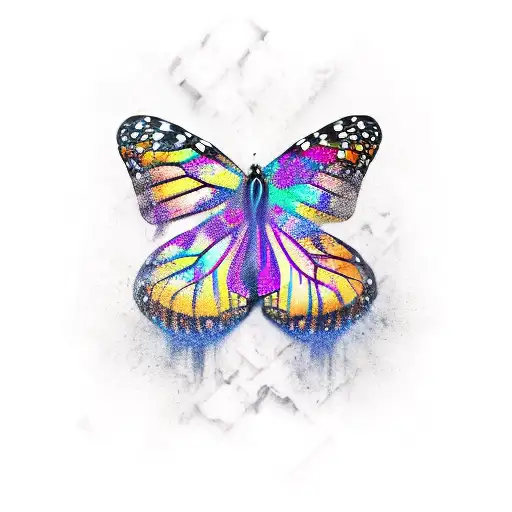 Bold Monarch Butterfly With Beautigully Dark Colors