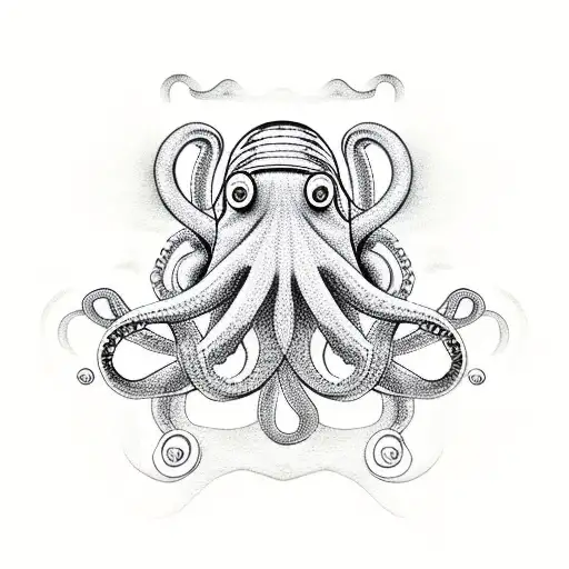 Octopus With Deep Diving Helmet