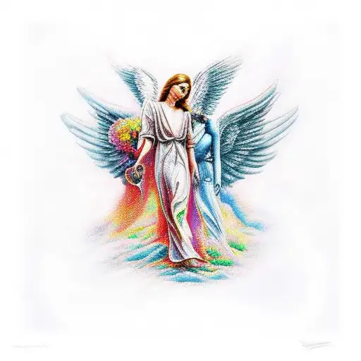 Angel And Deamon Rips A Human Apart