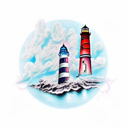 Lighthouse With Disco Ball As Light