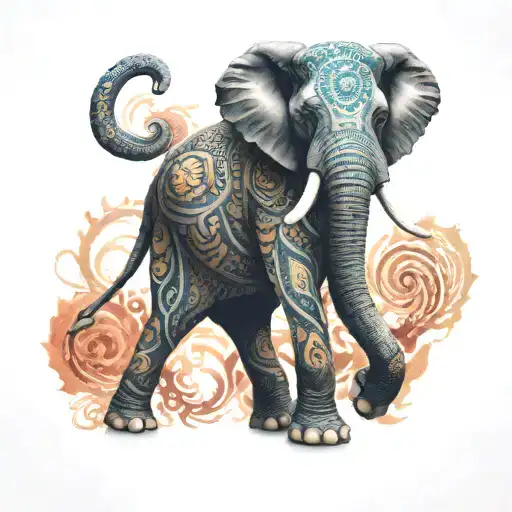 Full Body Indian Elephant
