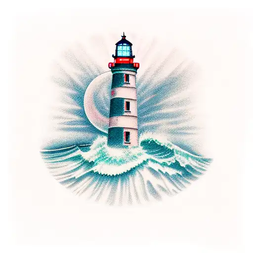 Lighthouse Shinning Light