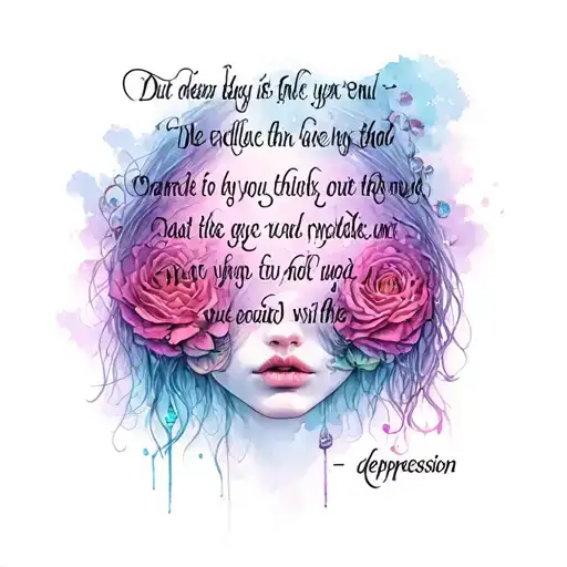 Depression Quote Written