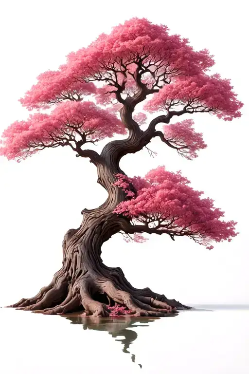 Dry Half Pink Tree