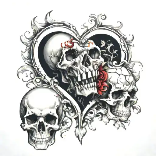 Heart And Skull